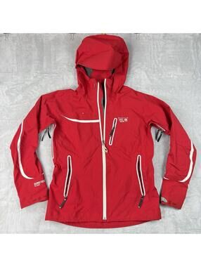 Mountain Hardwear Gore Tex Jacket Red Waterproof Hard Shell Womens M Gorpcore